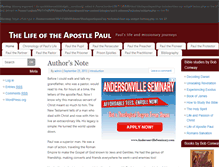 Tablet Screenshot of lifeofapostlepaul.com